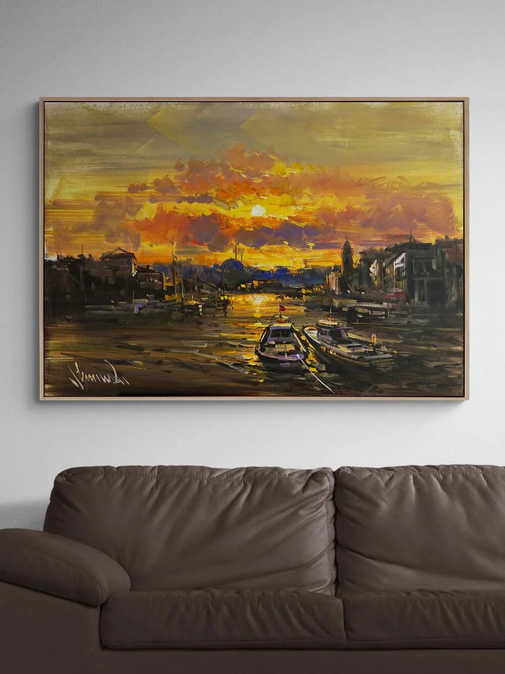 Toward Evening on the Bosphorus Oil Painting