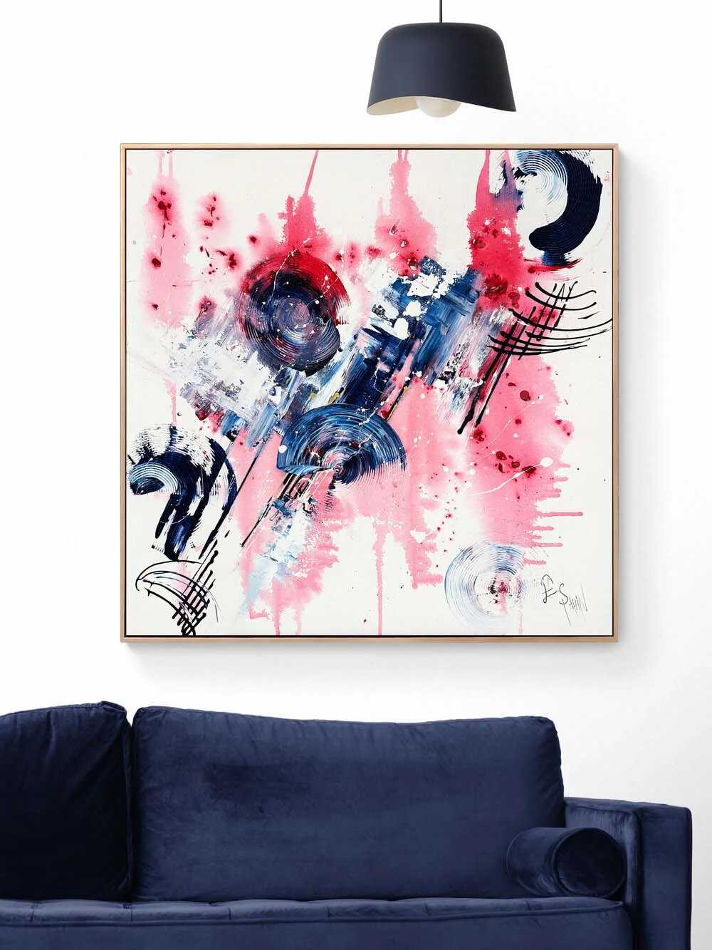 Işığın Ritmi Yağlı Boya Tablosu