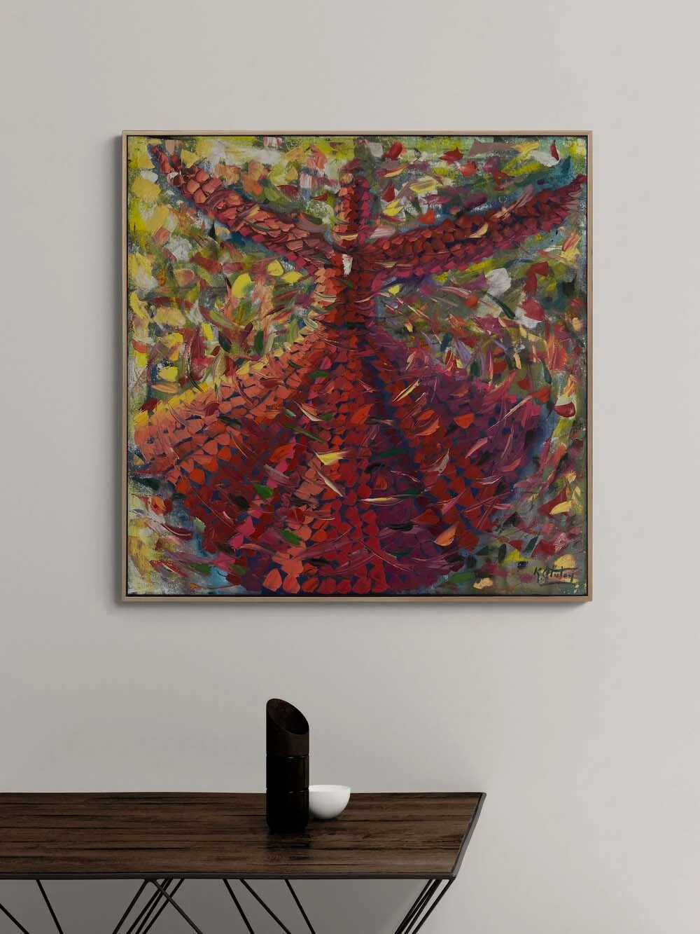 Sükûtun İçindeki Dönüş Yağlı Boya Tablosu