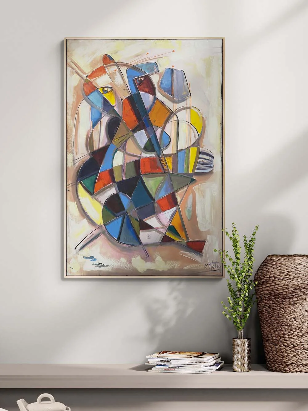 Renklerin Sessizliği Yağlı Boya Tablosu