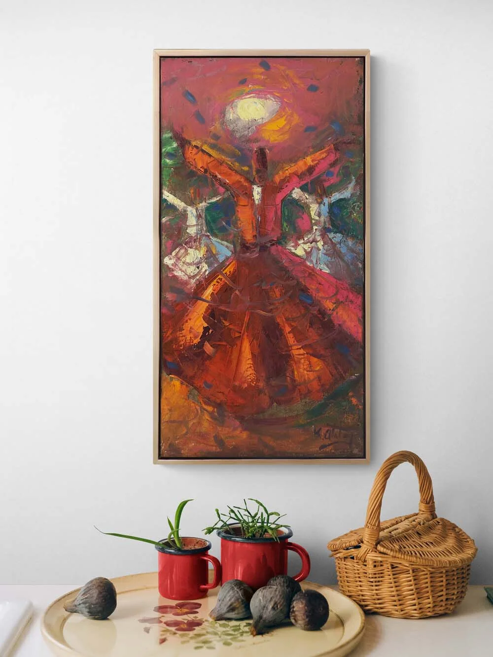 Göğe Açılan Eller Yağlı Boya Tablosu