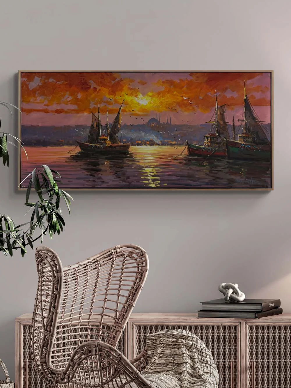 Sailing Time on the Bosphorus Oil Painting