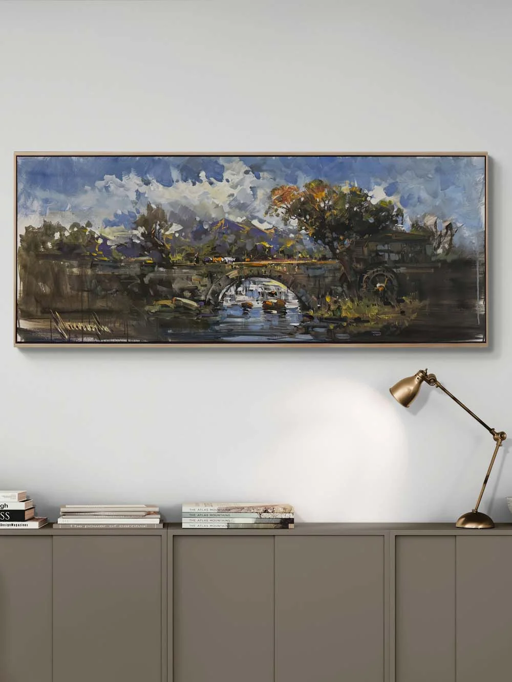 Unutulmuş Taş Köprü Yağlı Boya Tablosu