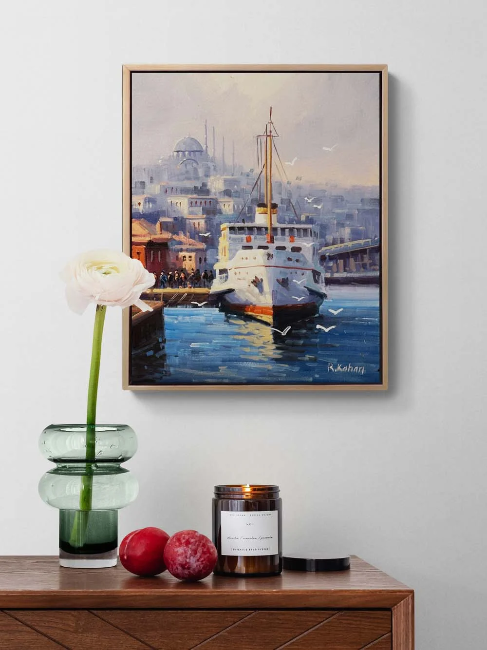 Eminönü Vapuru Zamanı Yağlı Boya Tablosu