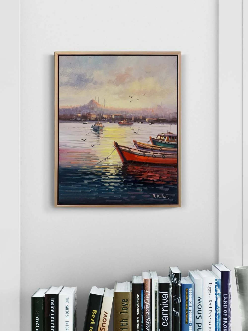 Sessiz Kayıklar Yağlı Boya Tablosu