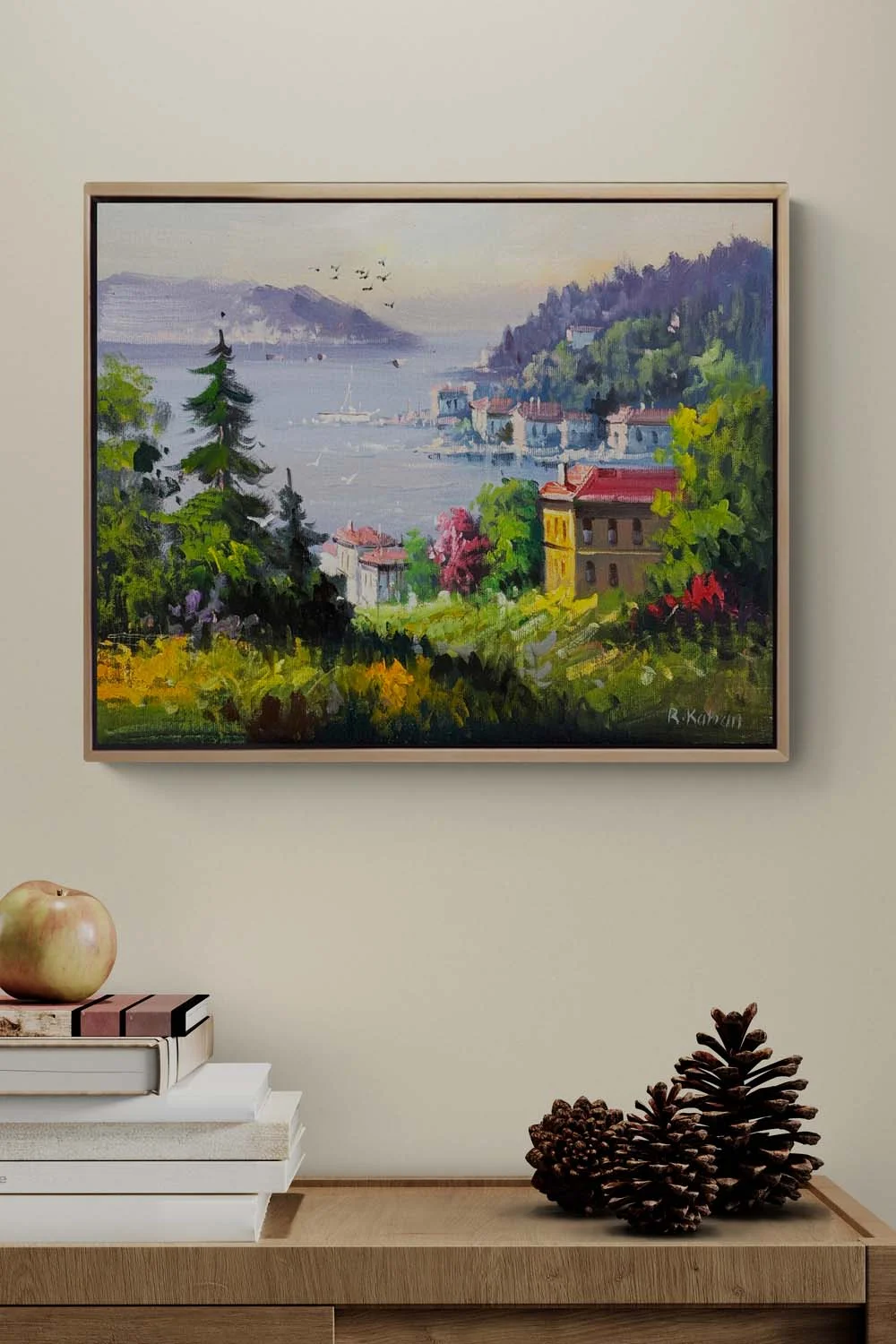 Yalılarda Arasından Yağlı Boya Tablosu