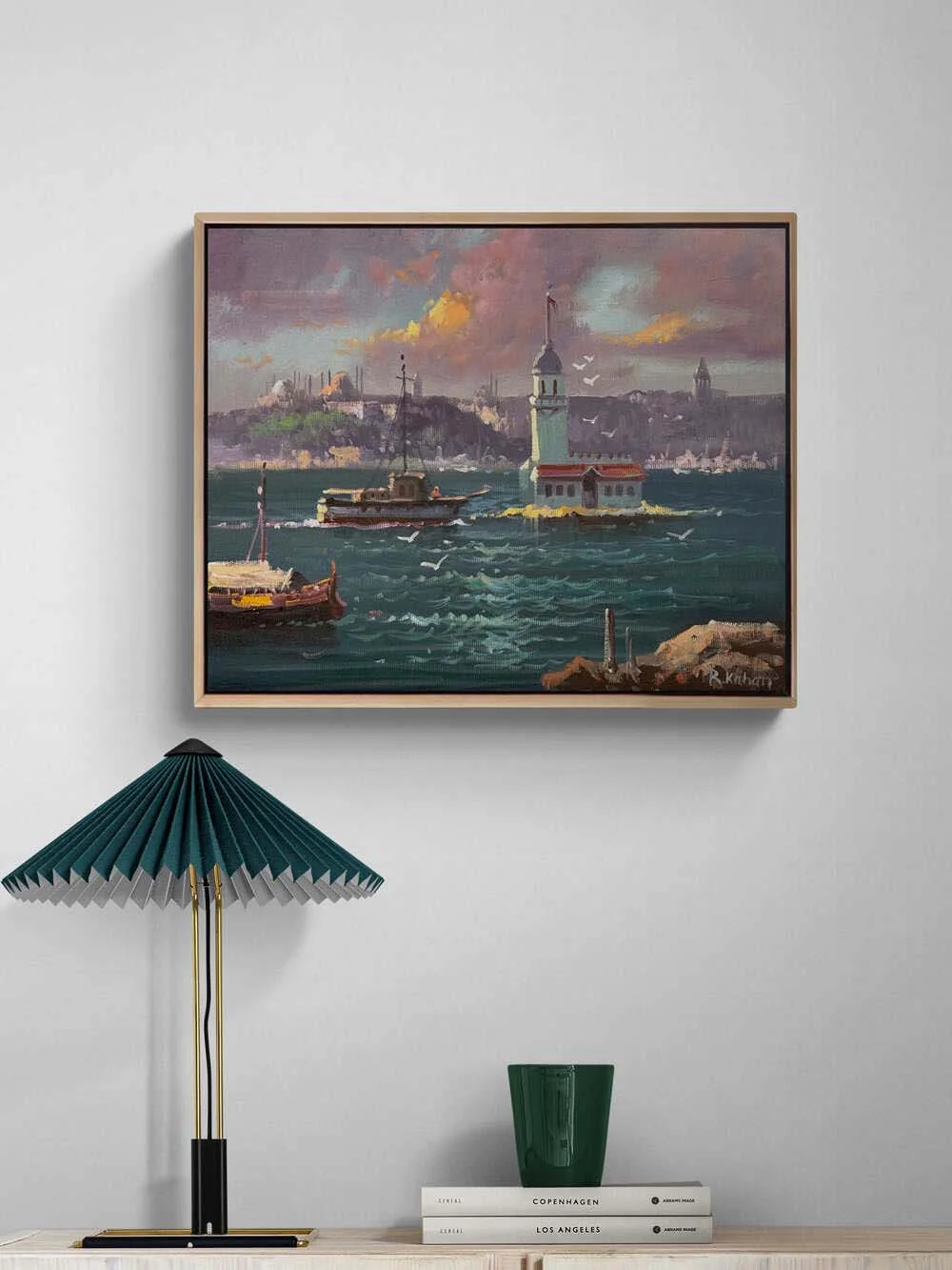 Kız Kulesi’nden Bir Düş Yağlı Boya Tablosu