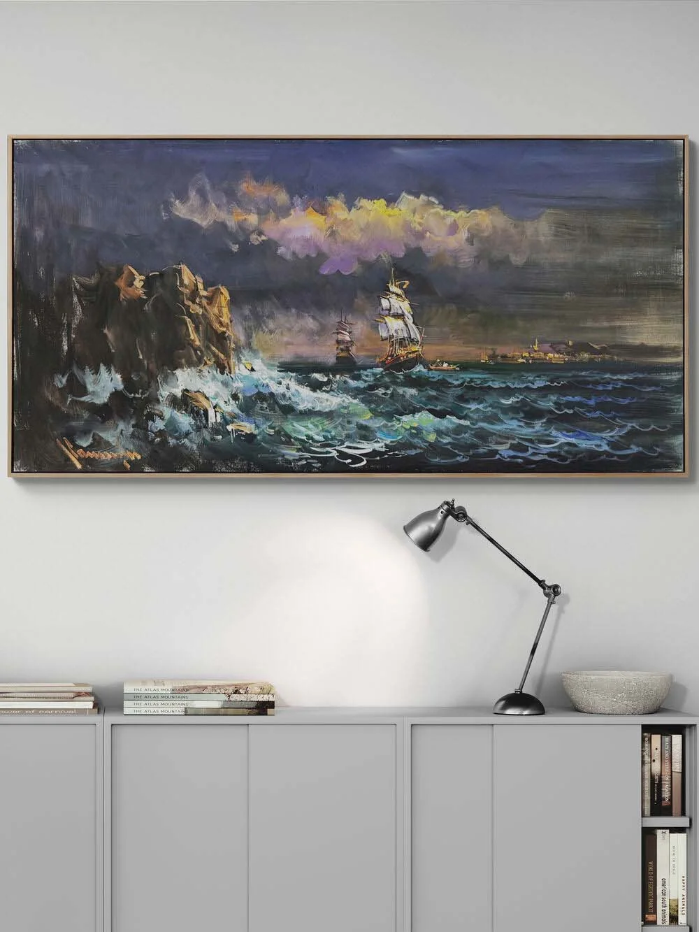 Kıyının Ötesi Yağlı Boya Tablosu