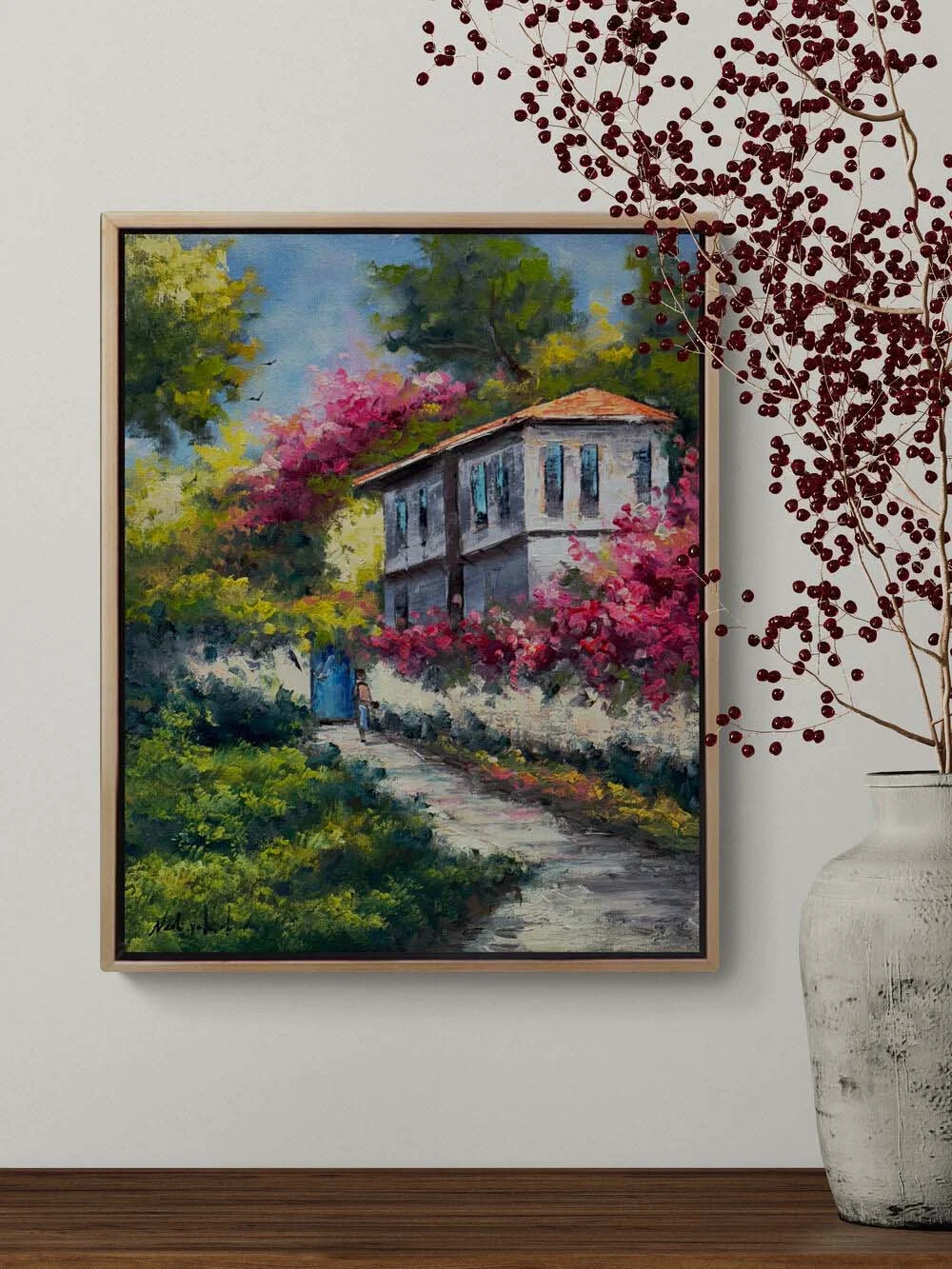 Baharın Işıltısı Yağlı Boya Tablosu