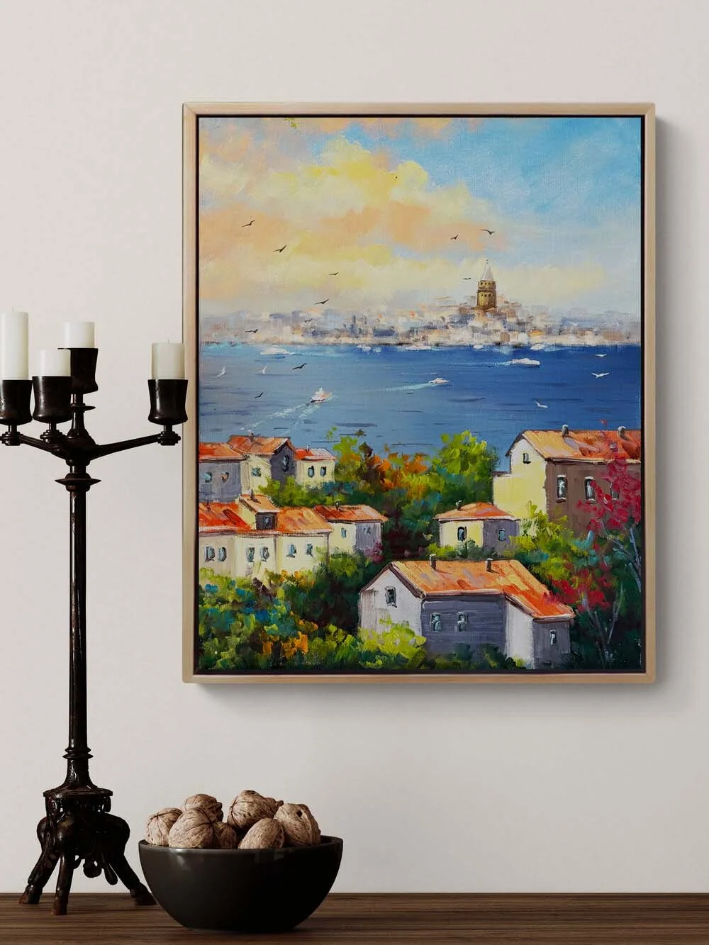 Boğazın Serin Esintisi Yağlı Boya Tablosu