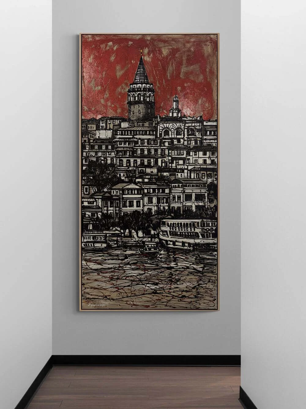 Reflections from Galata Oil Painting