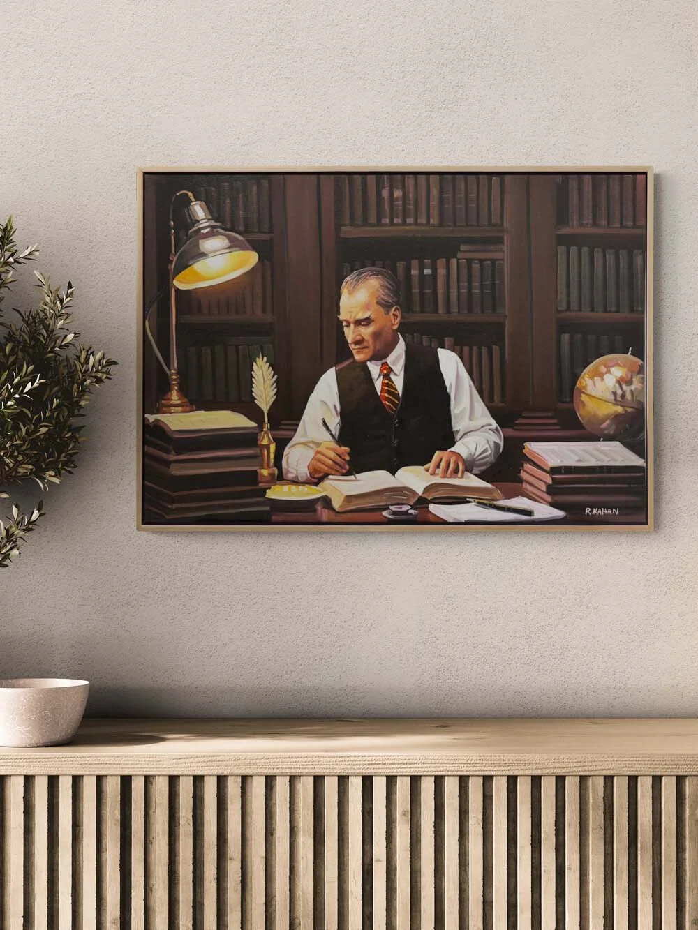 Liderin Sükûneti Yağlı Boya Tablosu