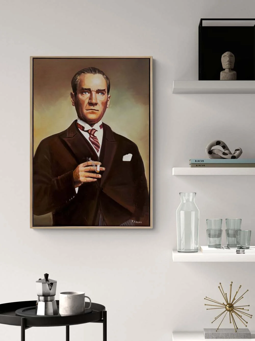 Mavi Gözlerin Ardında Yağlı Boya Tablosu