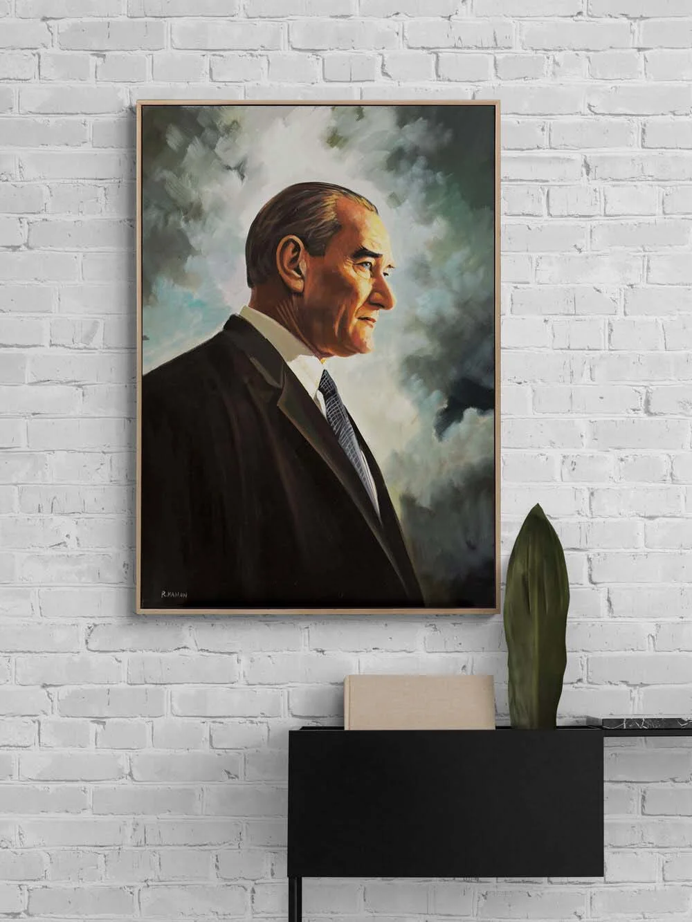 Liderin Gölgesinde Yağlı Boya Tablosu