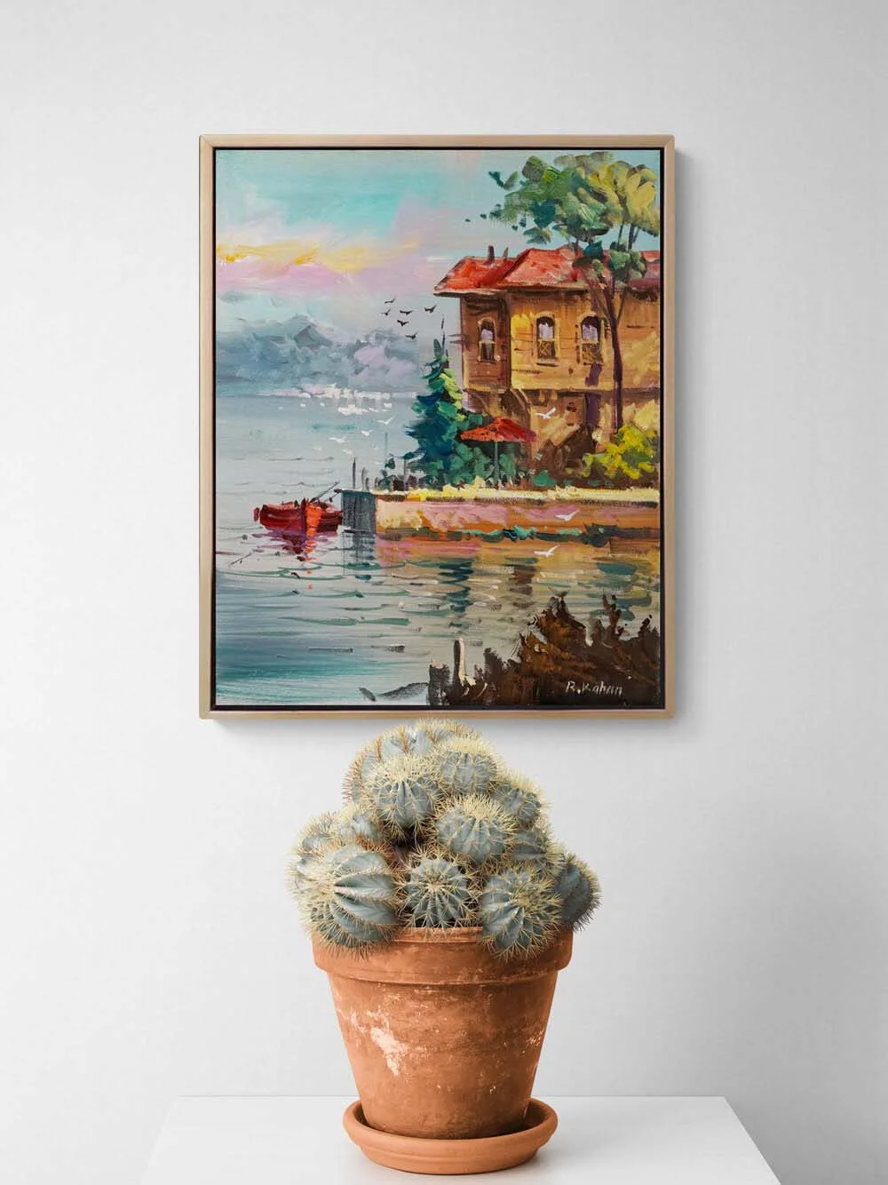 İstanbul Bir Yalı Yağlı Boya Tablosu