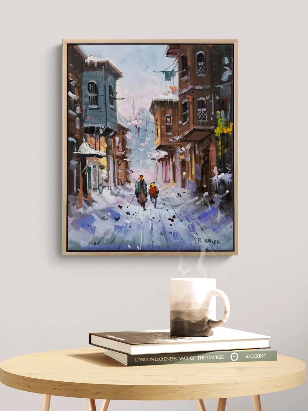 Eski Zamanlarda İstanbul Yağlı Boya Tablosu