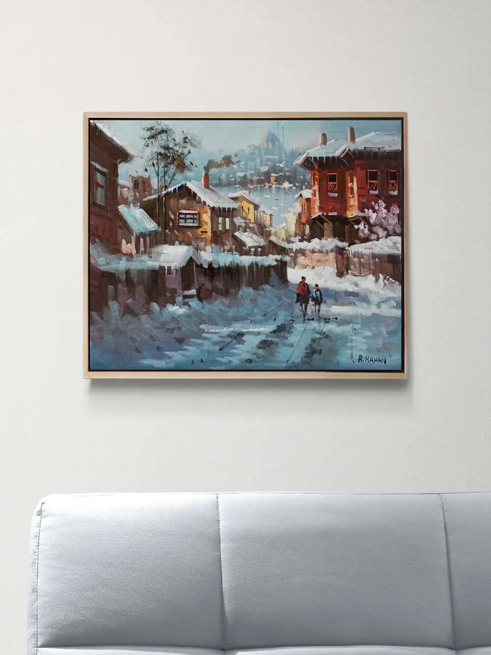 Karlı Sabahlar Yağlı Boya Tablosu