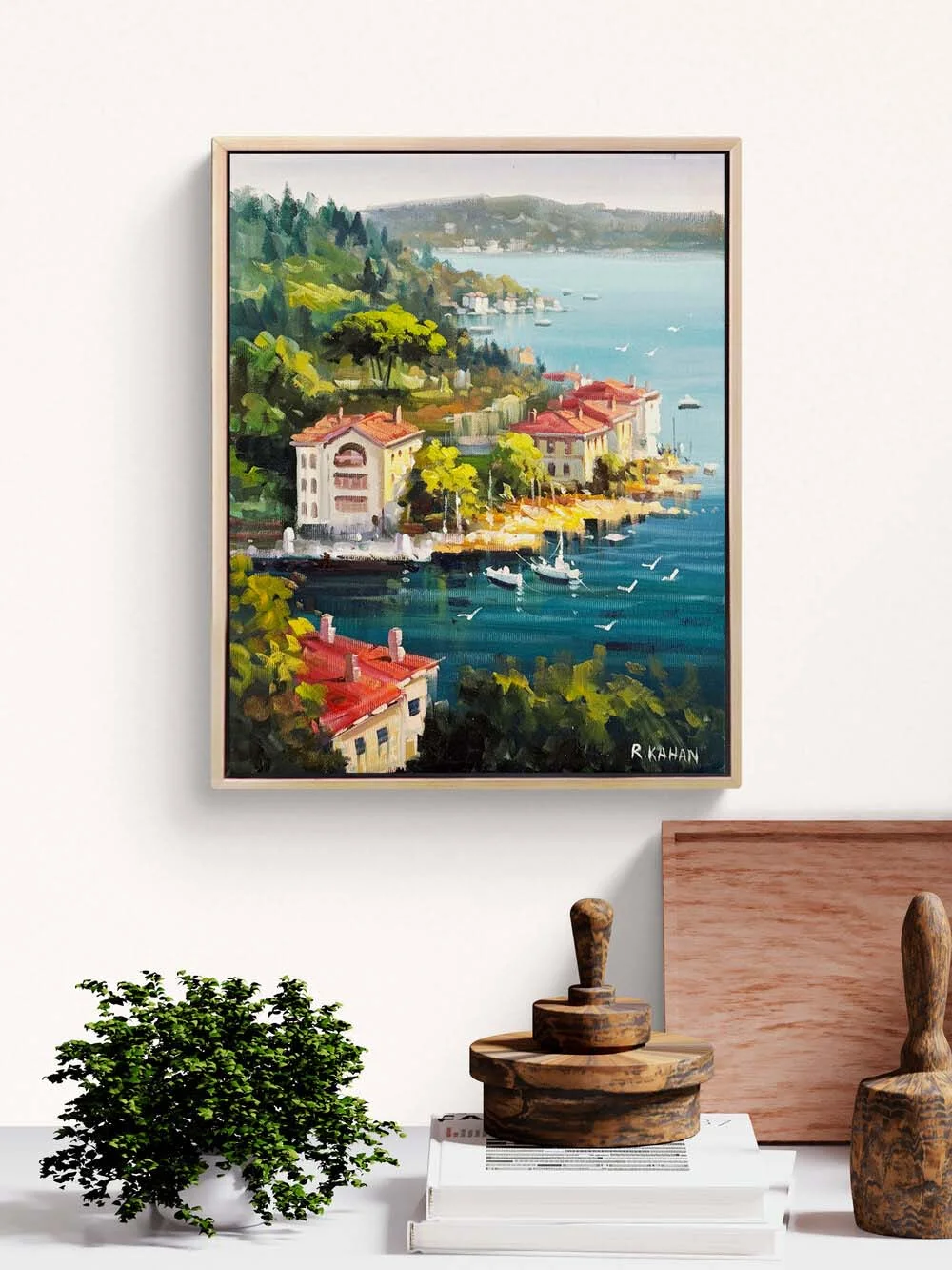 Beykozda Yalılar Yağlı Boya Tablosu