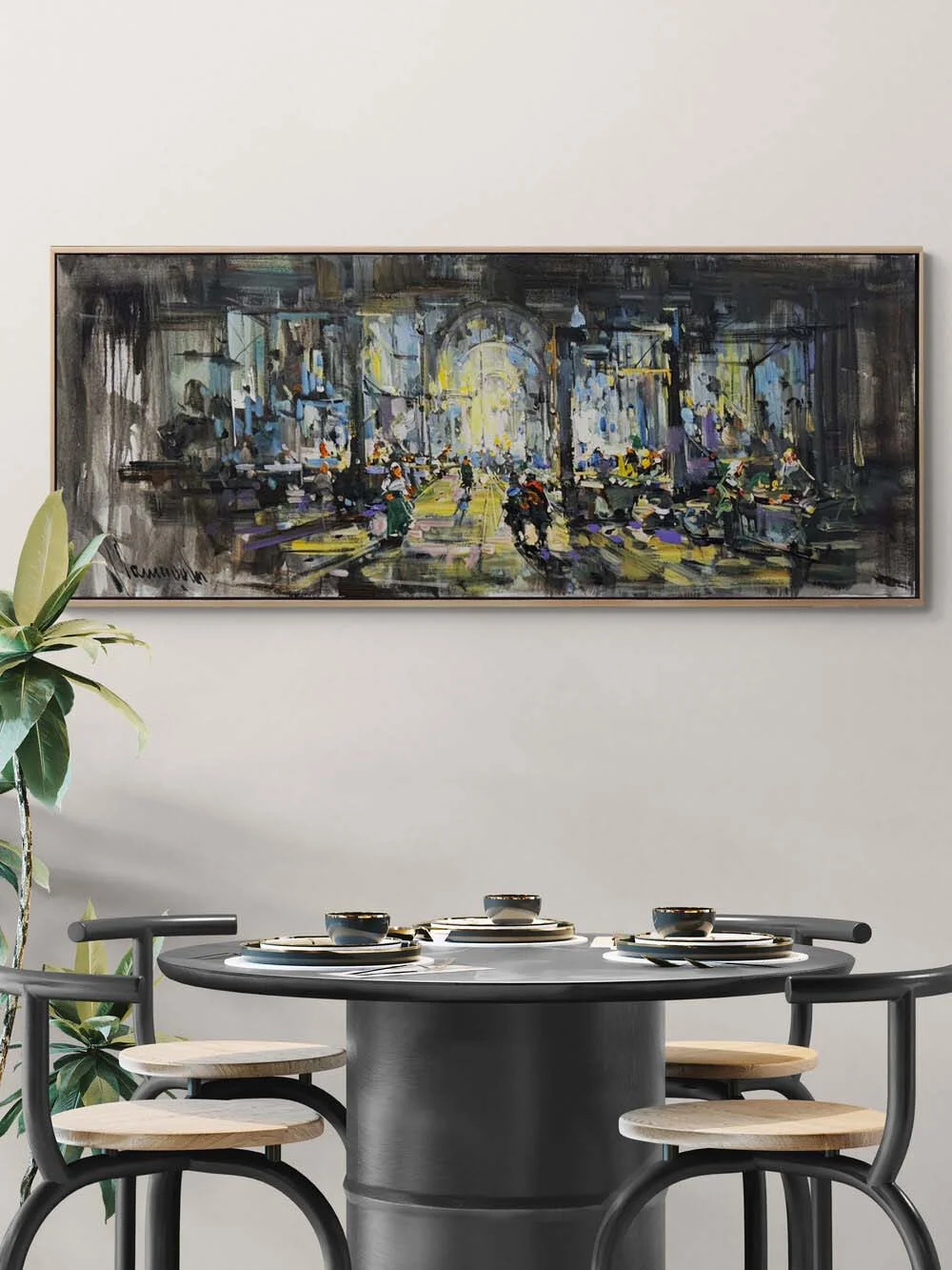 Time in the Bazaar Oil Painting