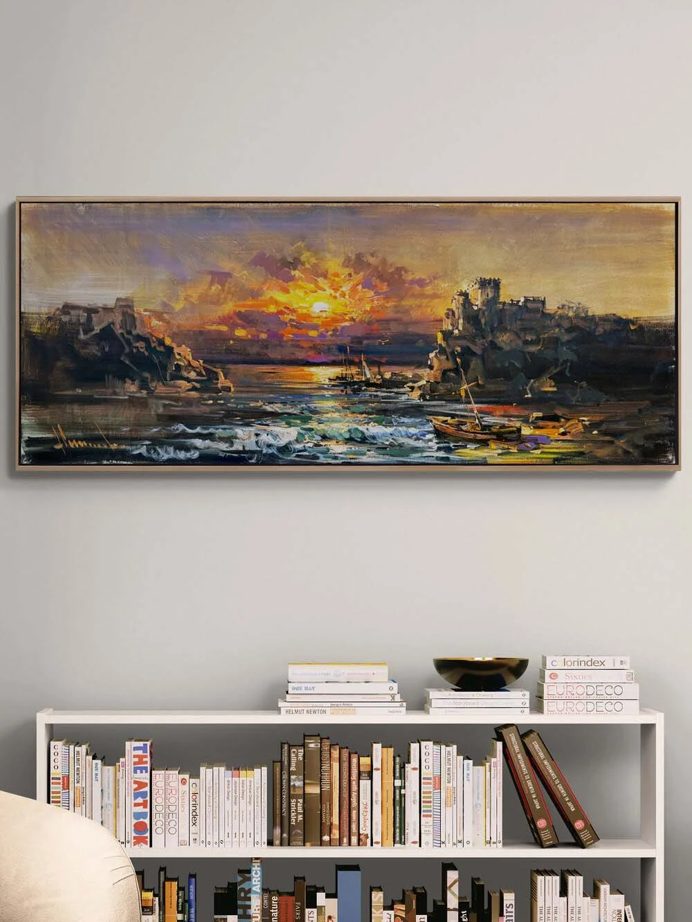 Efsanevi Kale Manzarası Yağlı Boya Tablosu