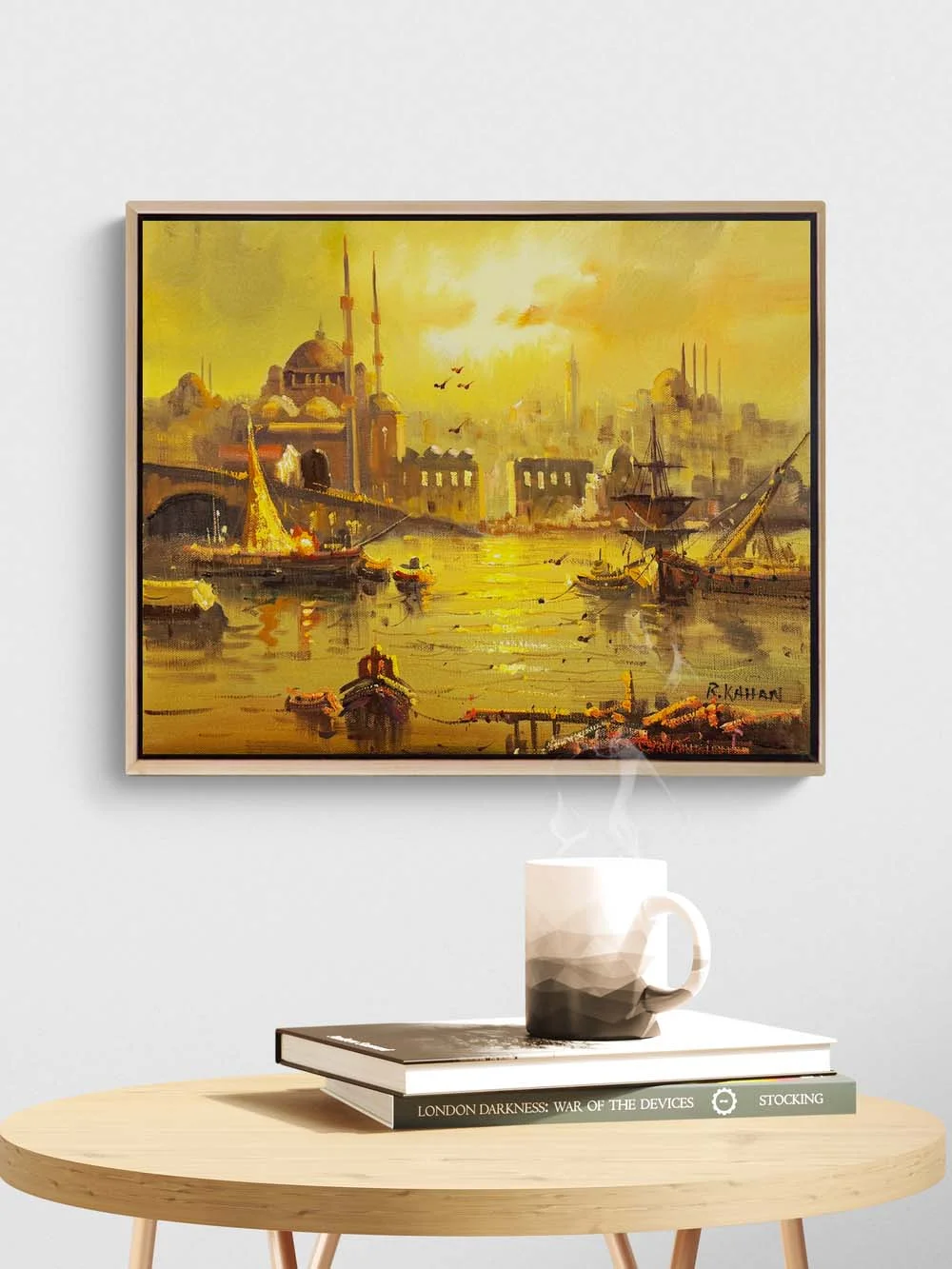 Eminönü’nde Bir Gün Yağlı Boya Tablosu