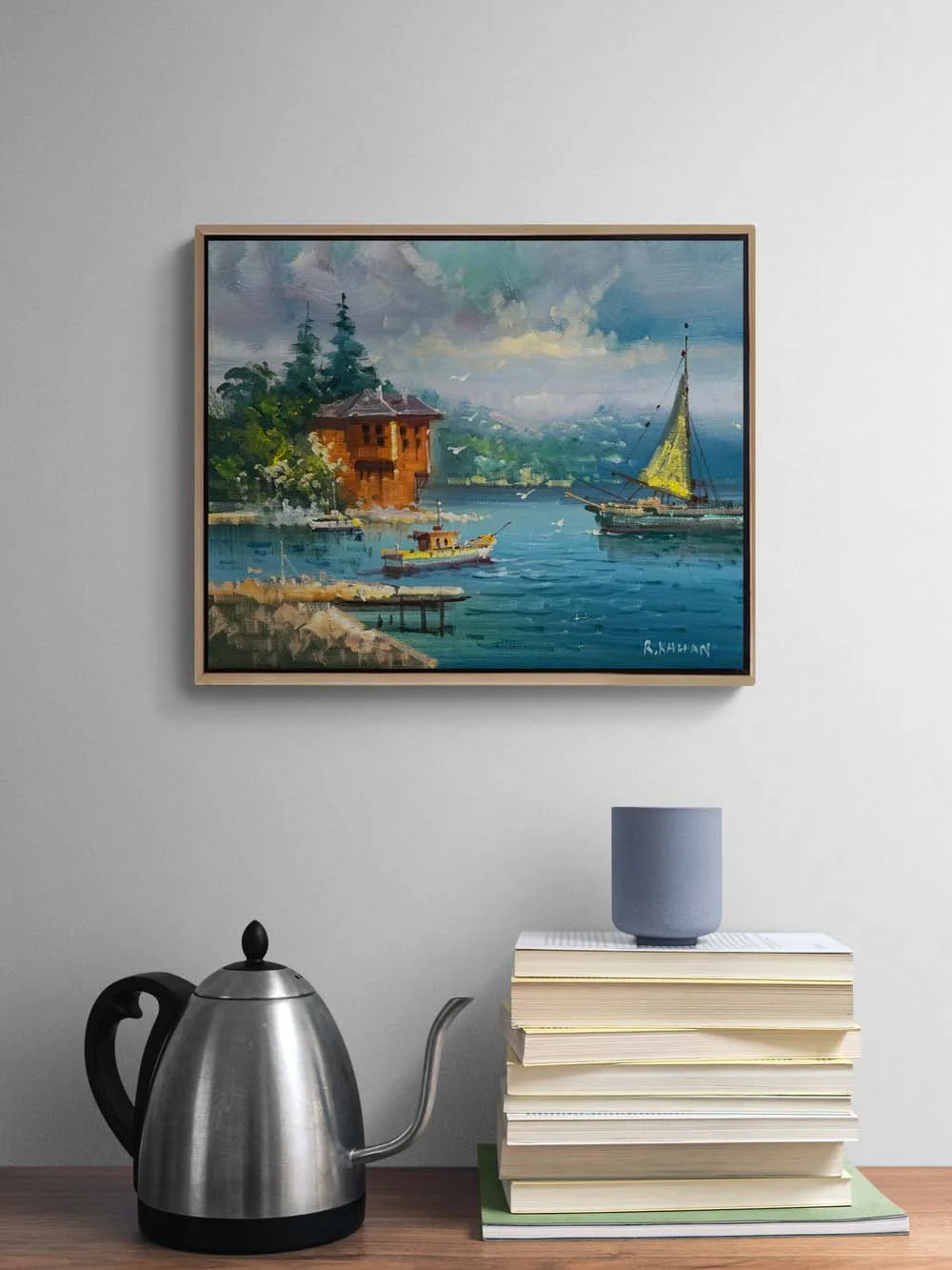 Çengelköyden Rıhtıma Yağlı Boya Tablosu