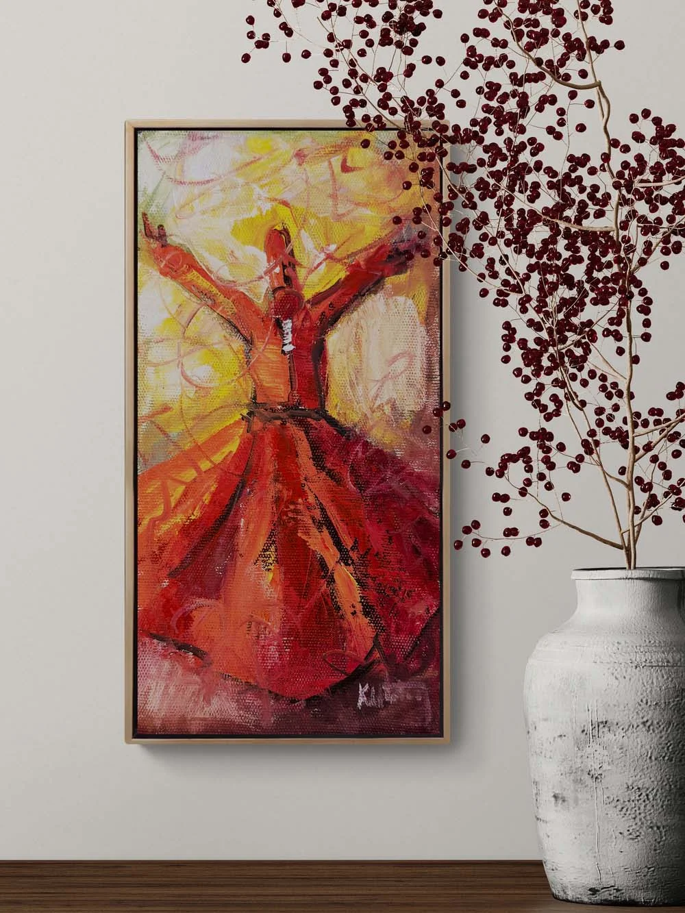 Zikirde Zaman Yağlı Boya Tablosu