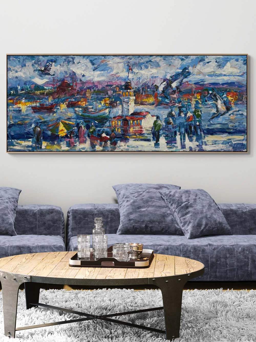 Salacaktan Seyir Yağlı Boya Tablosu