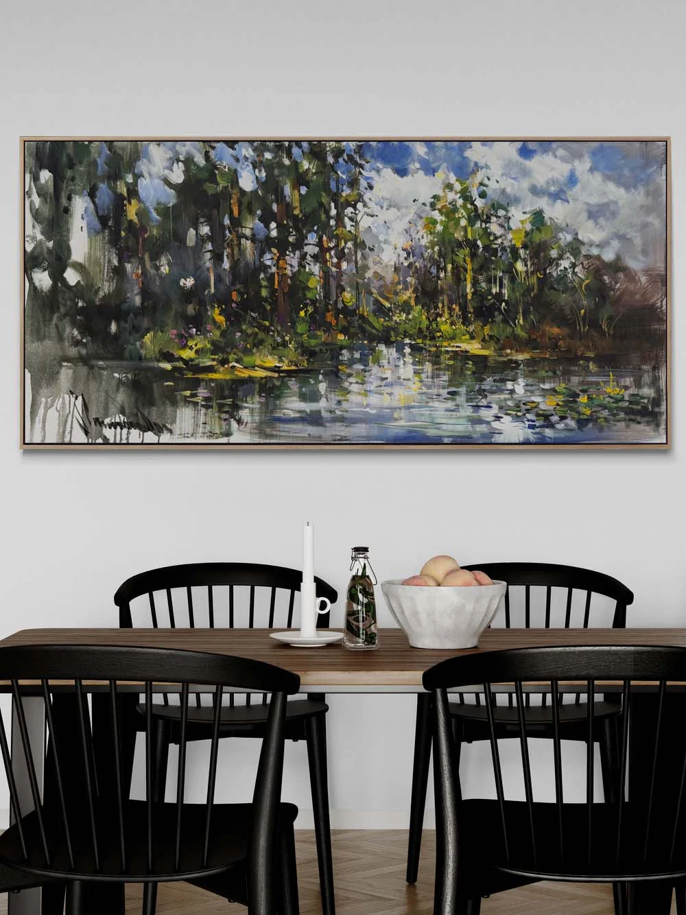 Durmuş Zamanın Yansıması Yağlı Boya Tablosu