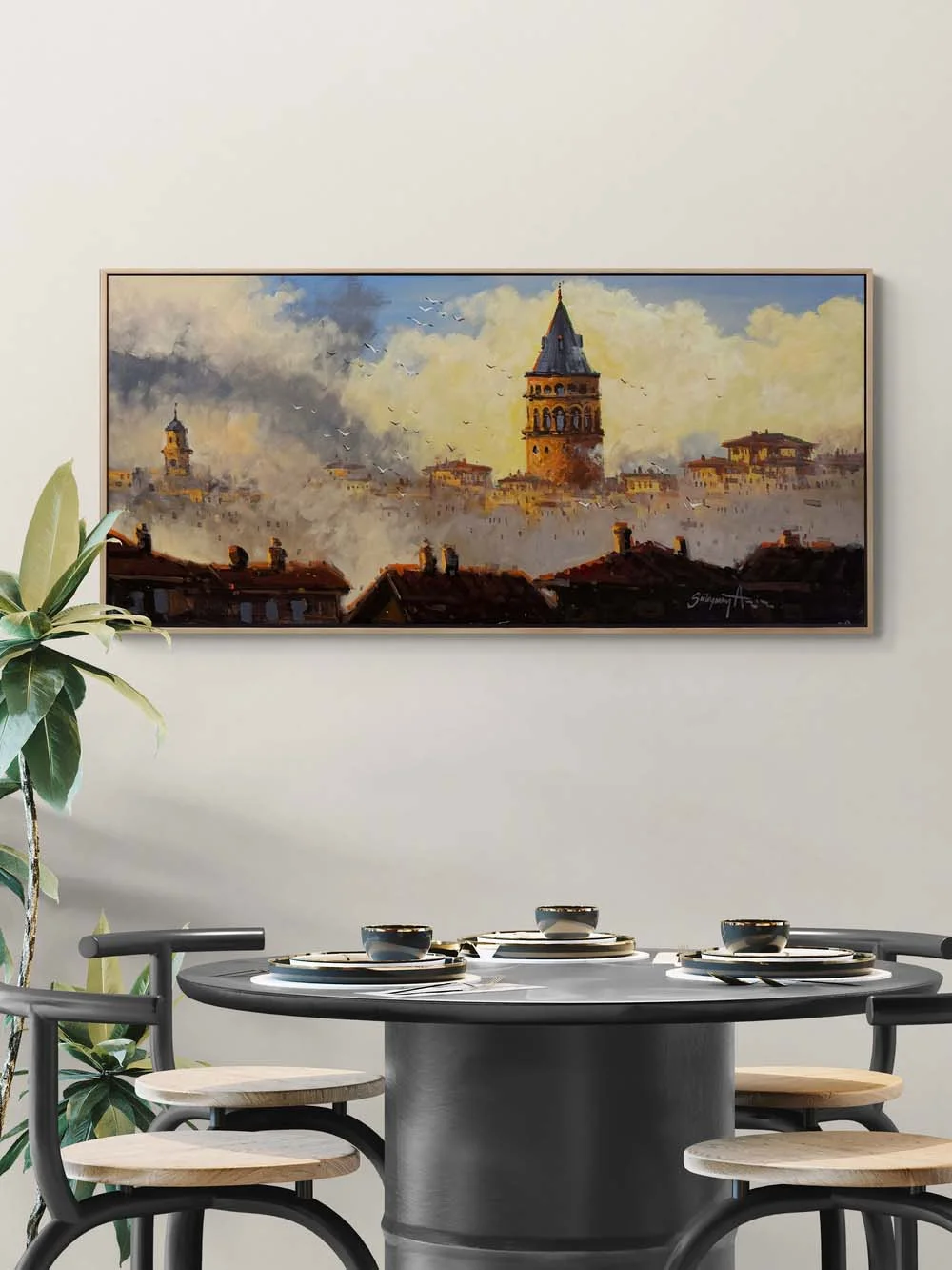 Whisper of the Galata Tower Oil Painting