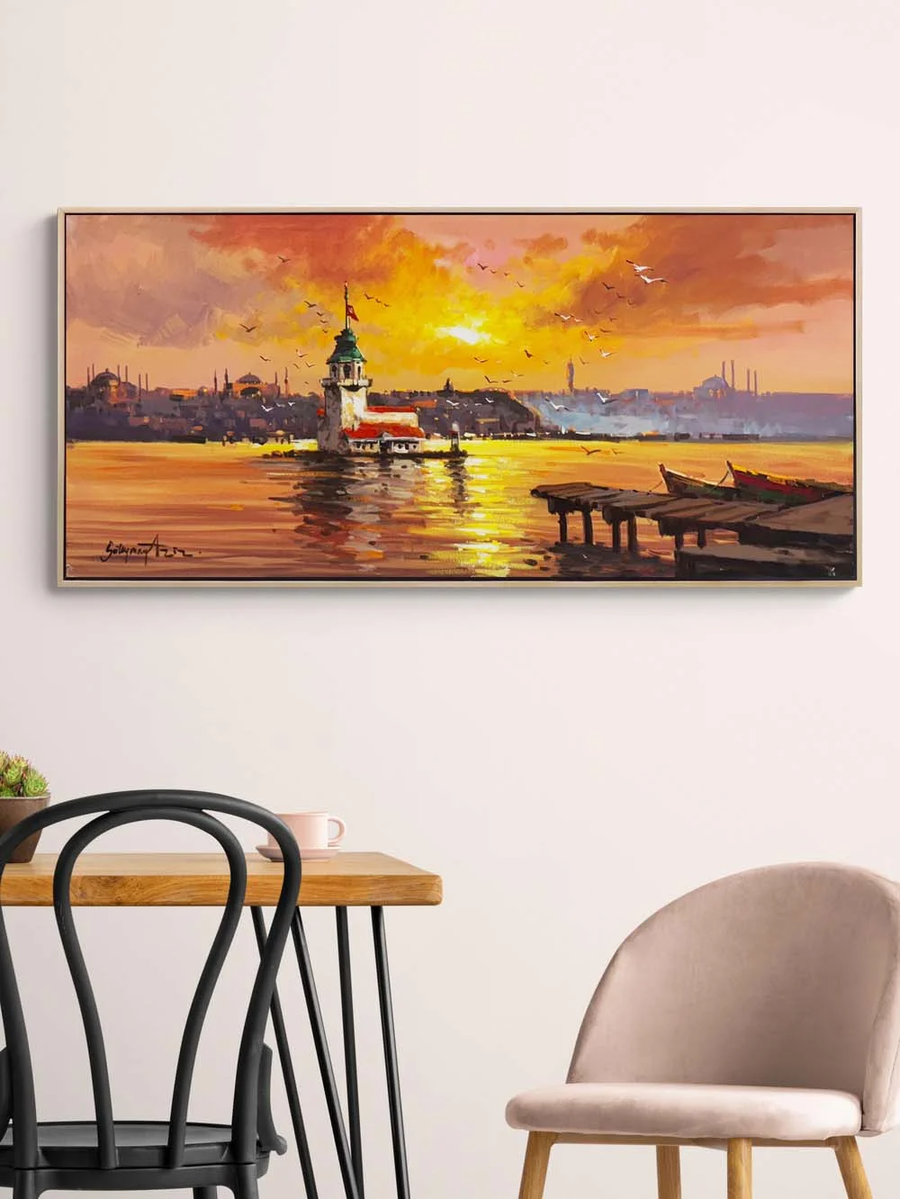 Salacak Rıhtımından Yağlı Boya Tablosu