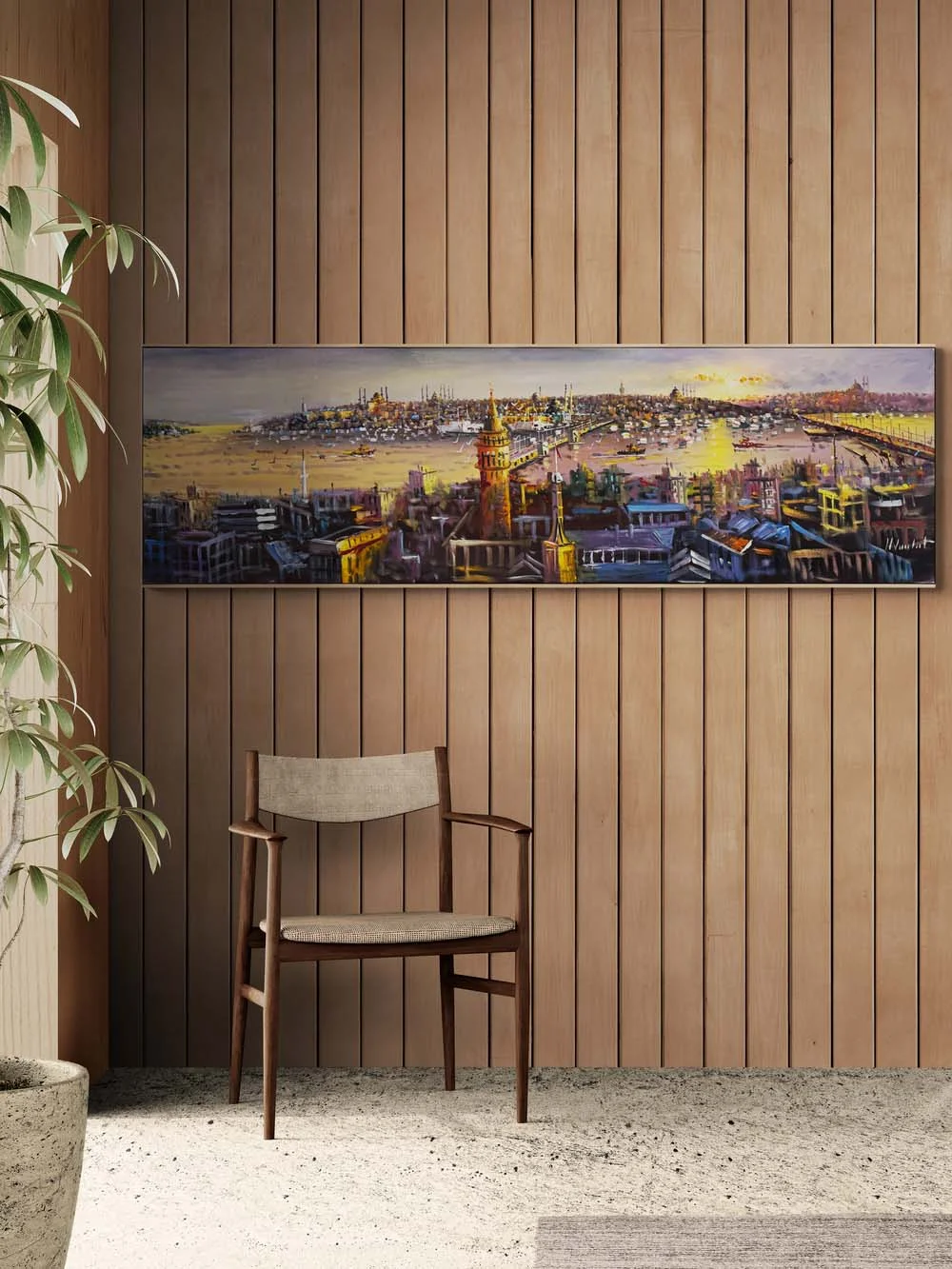 Suların Üzerinde İstanbul Yağlı Boya Tablosu