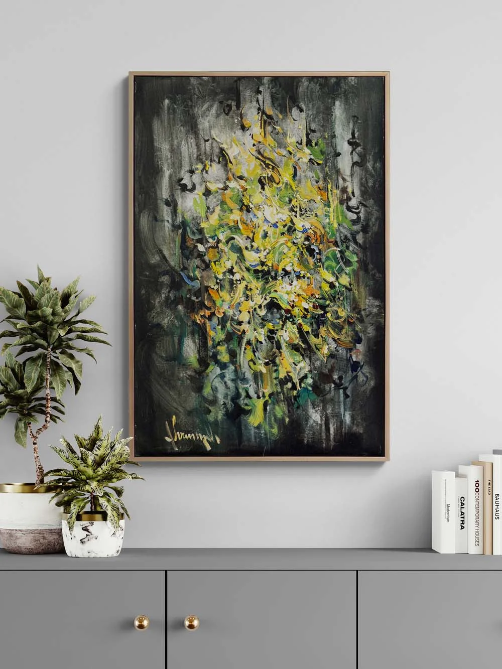 Işığın Mimarlığı Yağlı Boya Tablosu