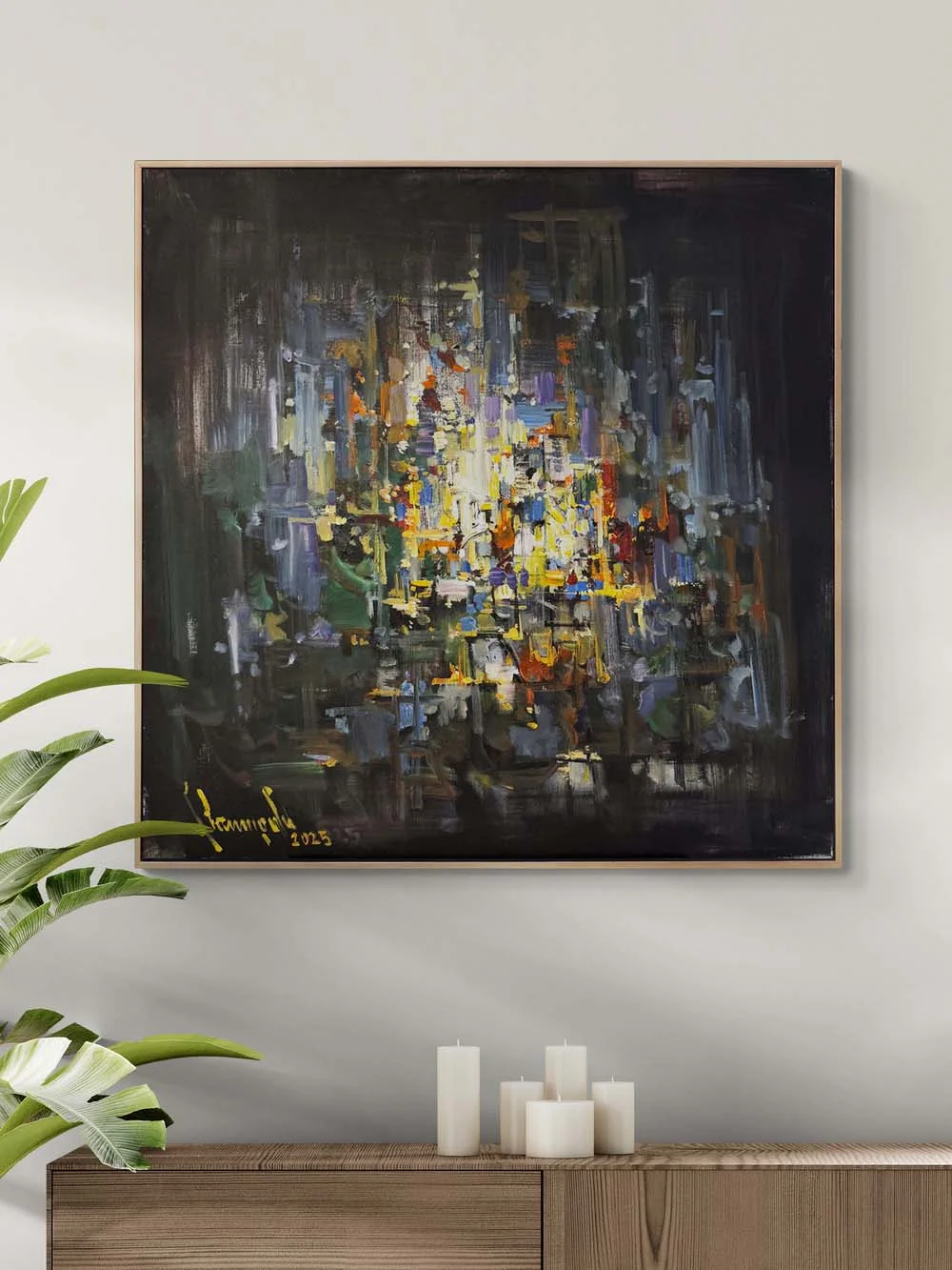 İçimde Patlayan Sessizlik Yağlı Boya Tablosu