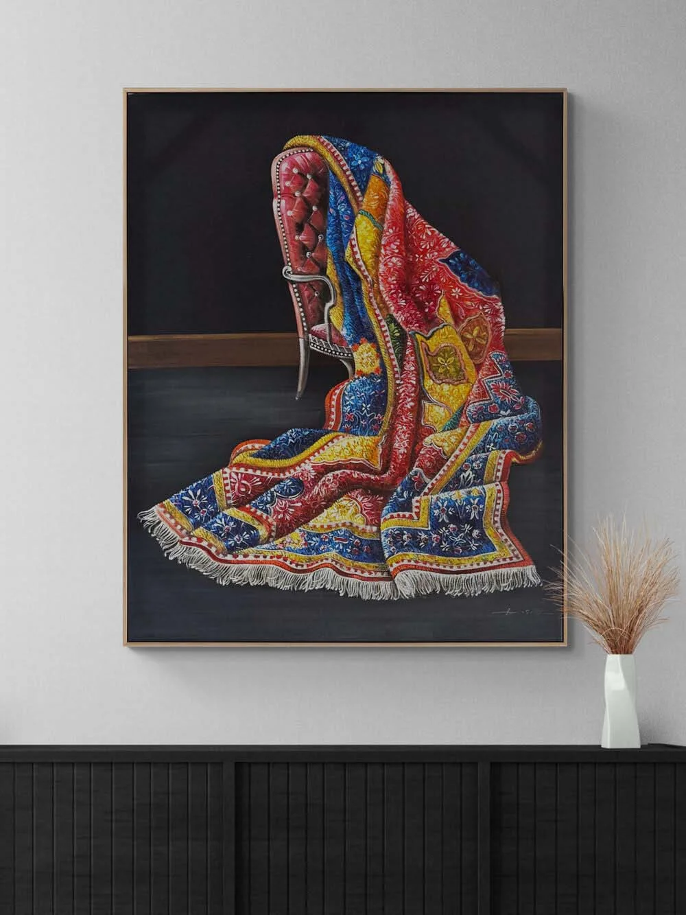 Geleneklerin Gölgesinde Yağlı Boya Tablosu