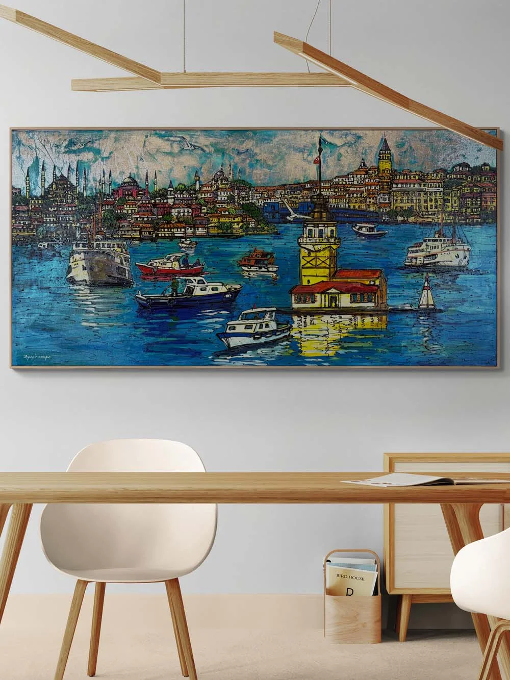 İstanbul’un Kalbi Yağlı Boya Tablosu