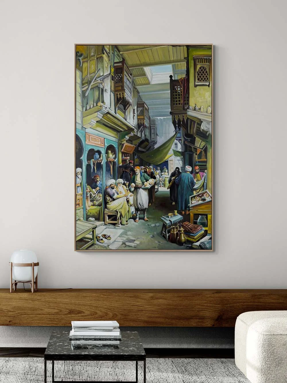 In the Old Istanbul Bazaar Oil Painting