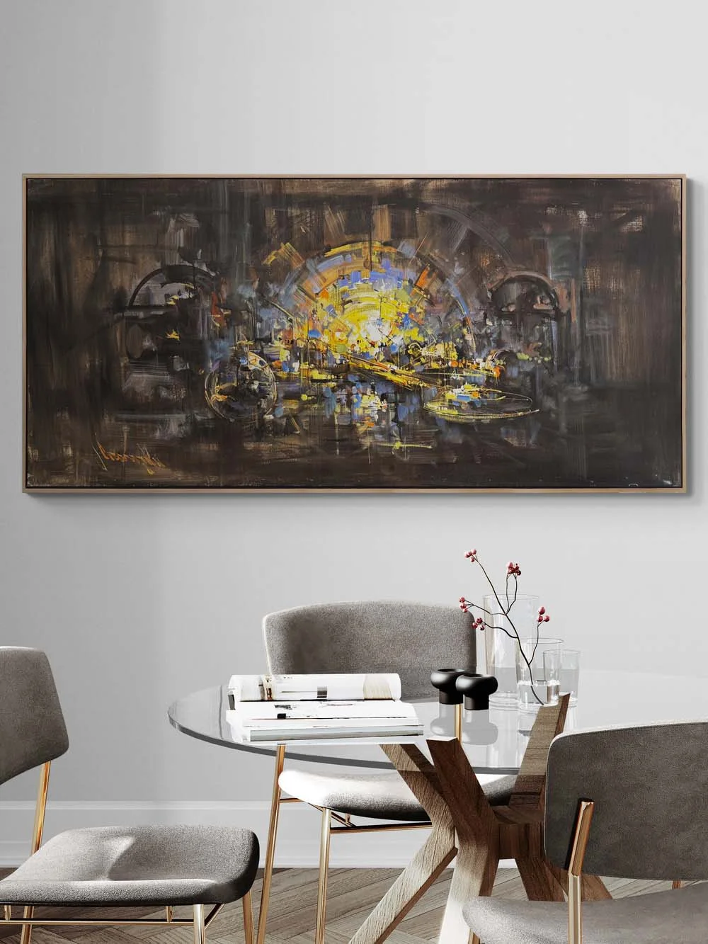 Enerji Akışı Yağlı Boya Tablosu