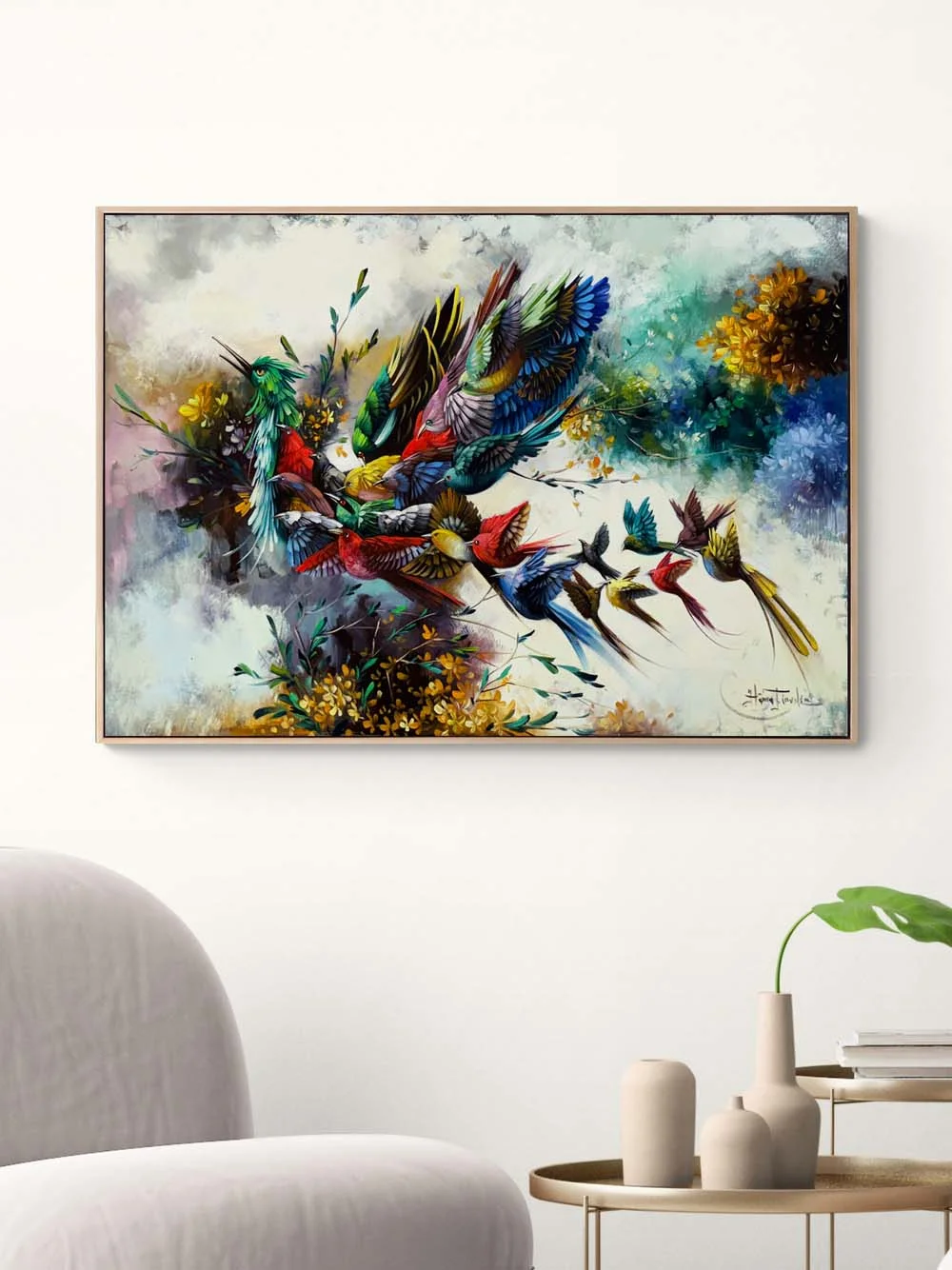 Renklerin Simurg’u Yağlı Boya Tablosu