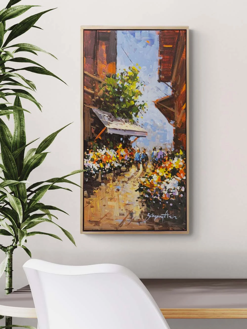 Spring Street Oil Painting