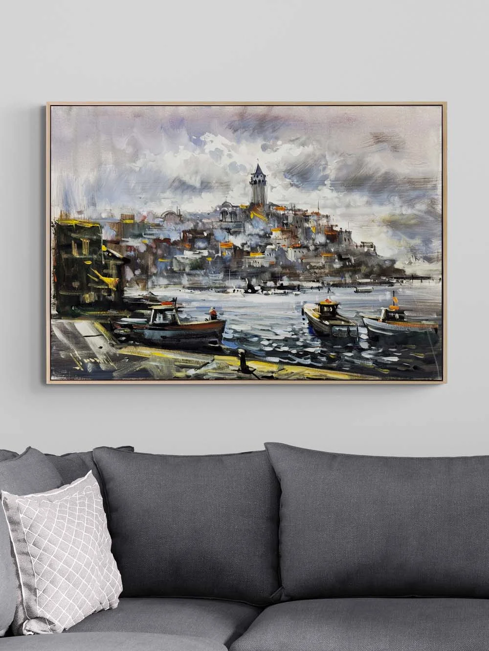 Eski İstanbul’un Işığı Yağlı Boya Tablosu