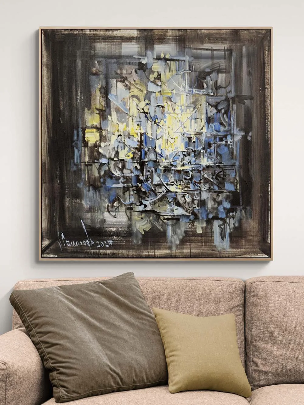 Boşluğun Haritası Yağlı Boya Tablosu