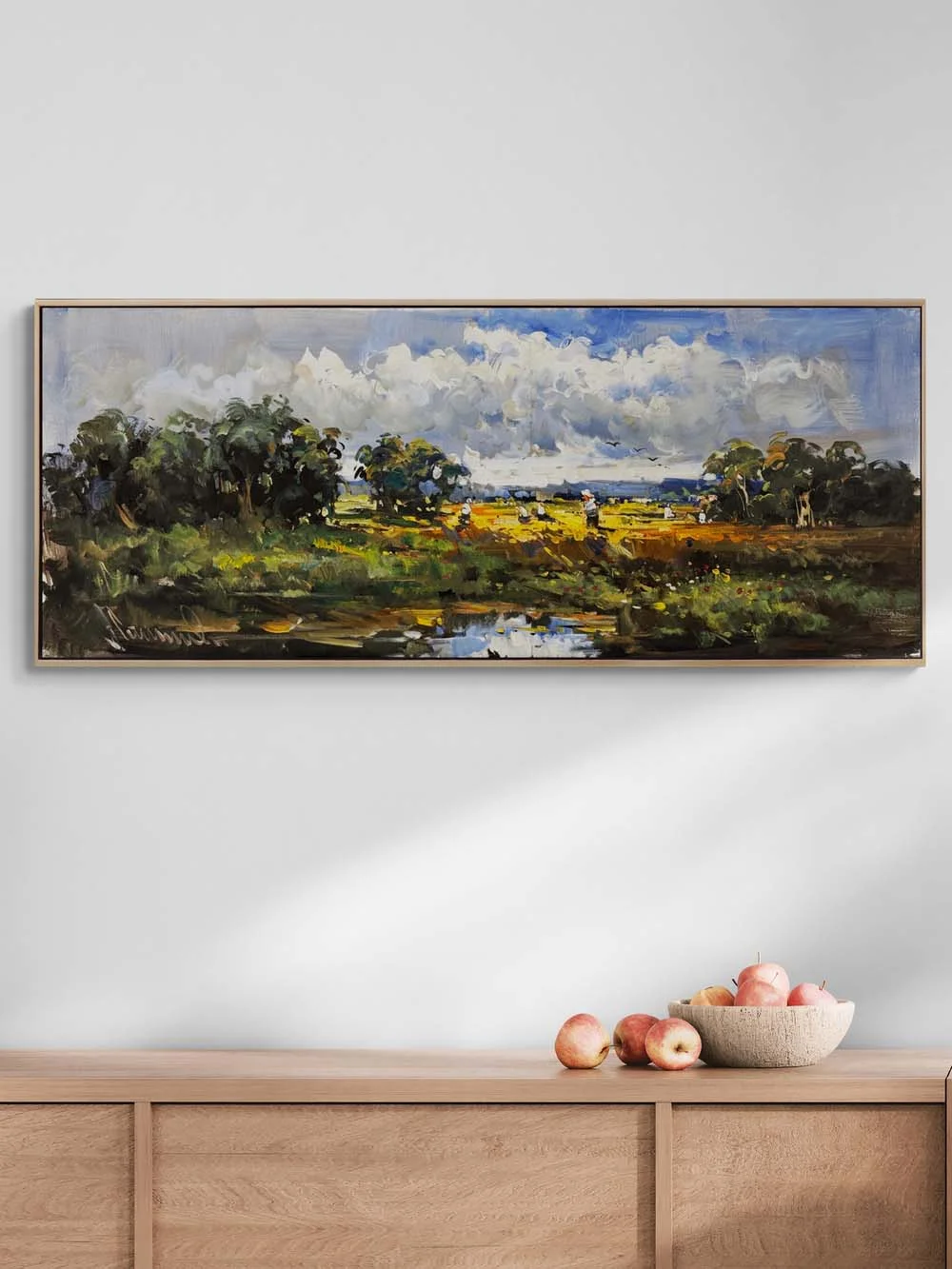 Sarı Tarlaların Işığı Yağlı Boya Tablosu