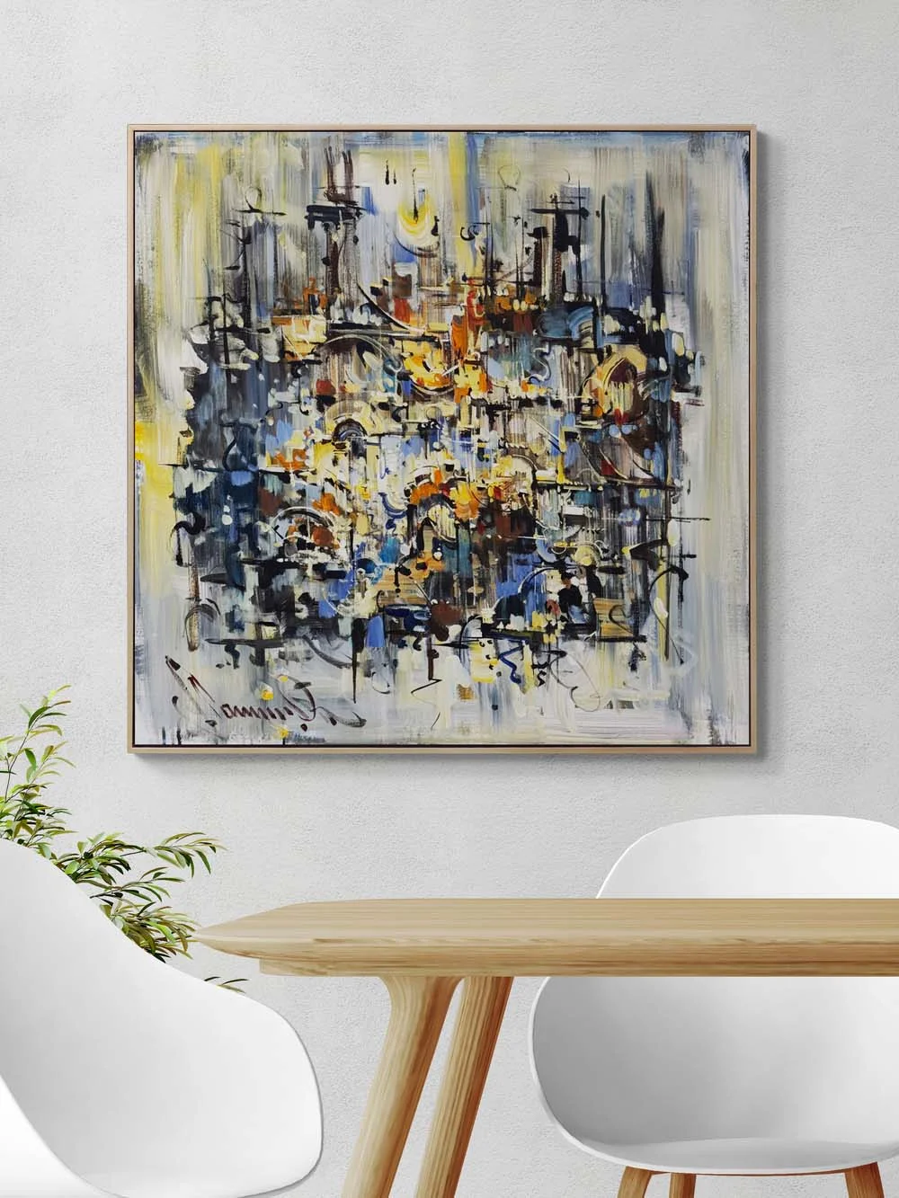 Denge İzleri Yağlı Boya Tablosu