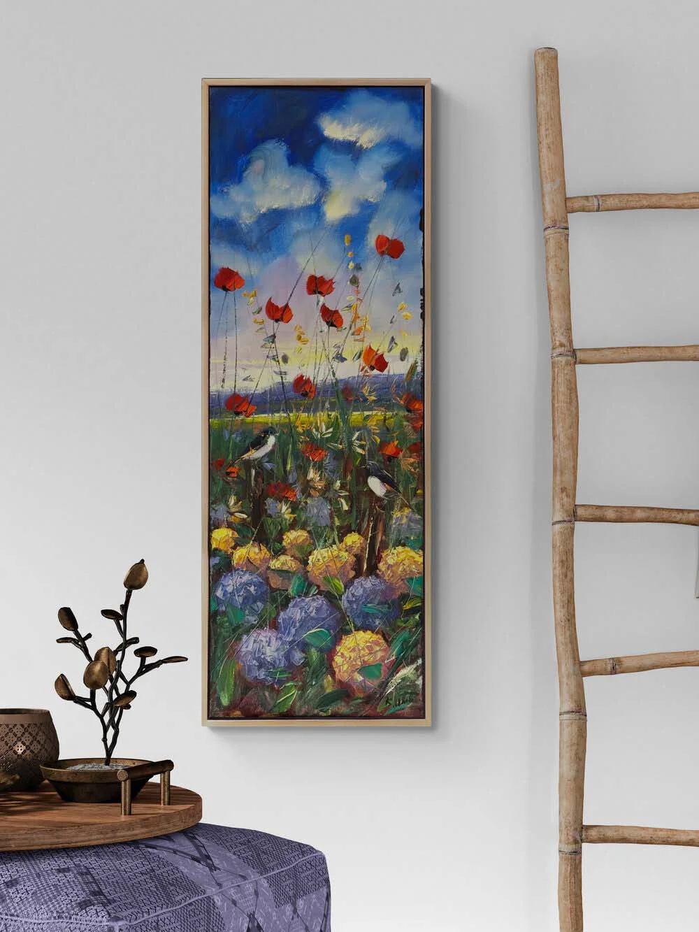 Kır Çiçeklerinin Fısıltısı Yağlı Boya Tablosu