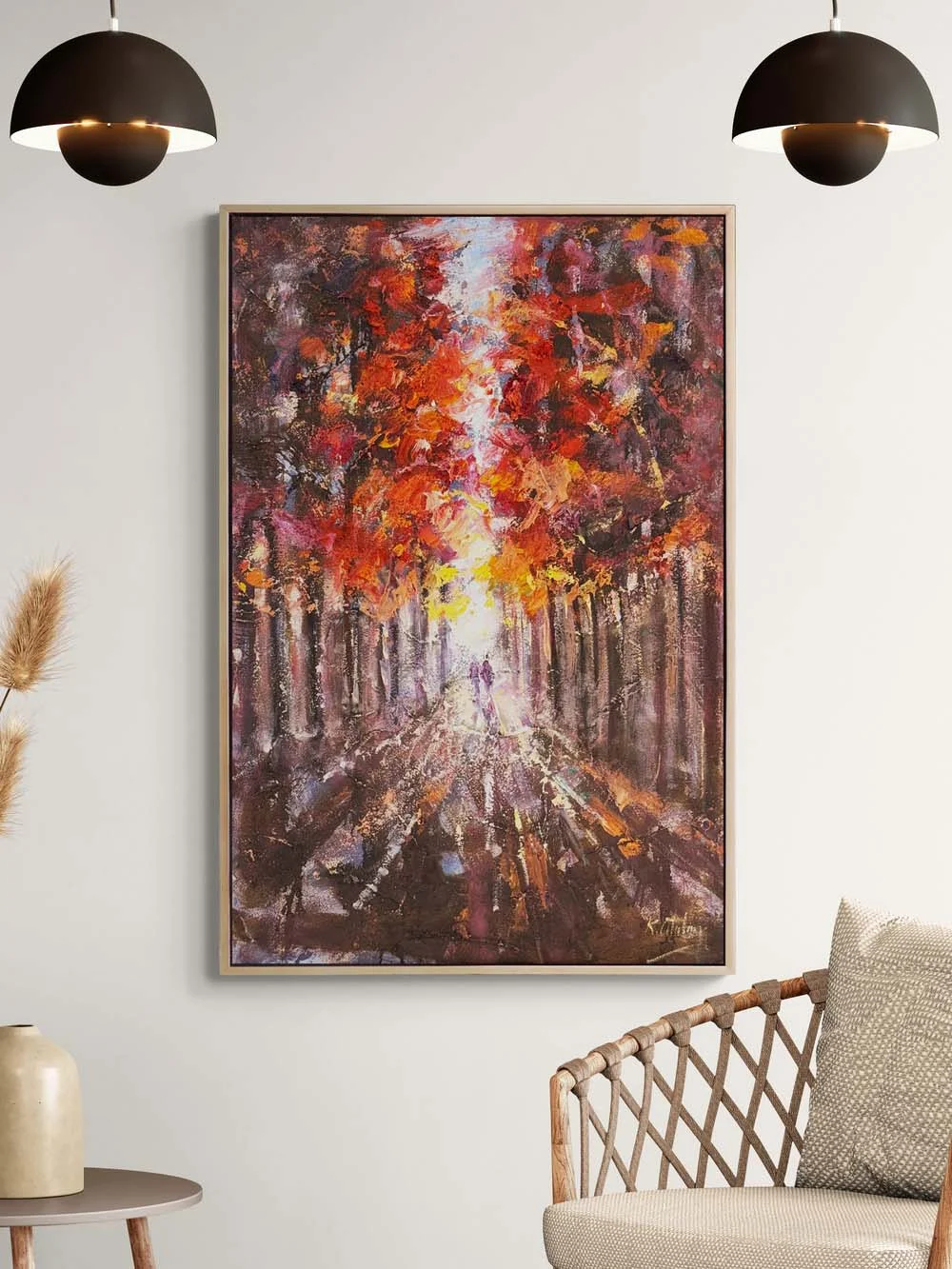 Sonbahar Melodisi Yağlı Boya Tablosu