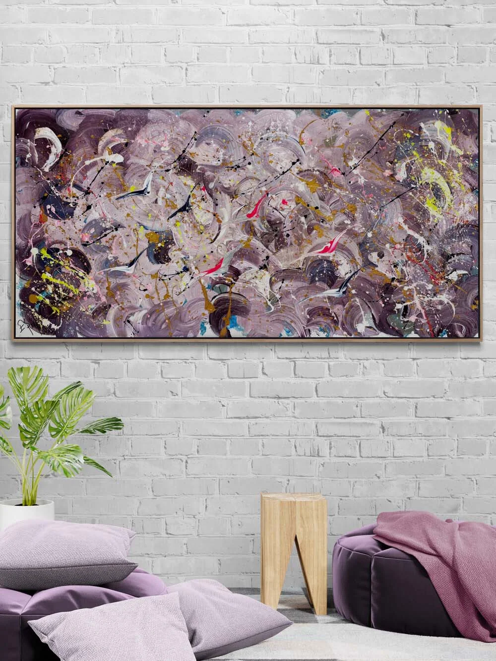 Dalgaların İçinde Yağlı Boya Tablosu