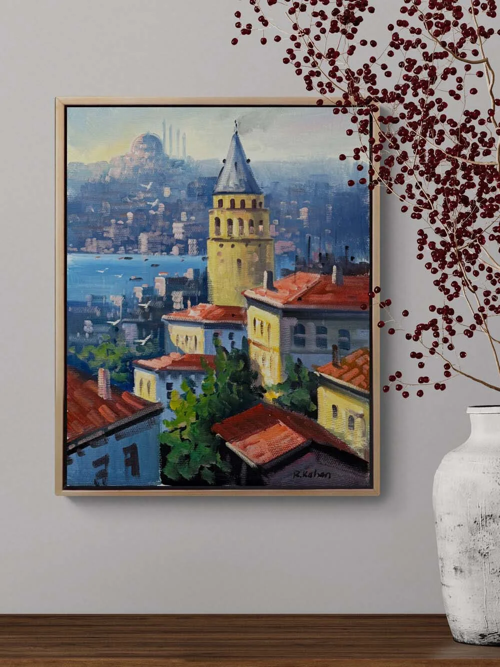 Galata’nın Gözleri Yağlı Boya Tablosu