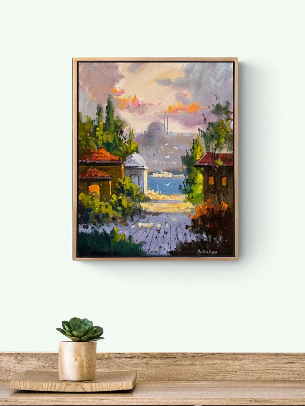 İstanbulun Sessizliği Yağlı Boya Tablosu