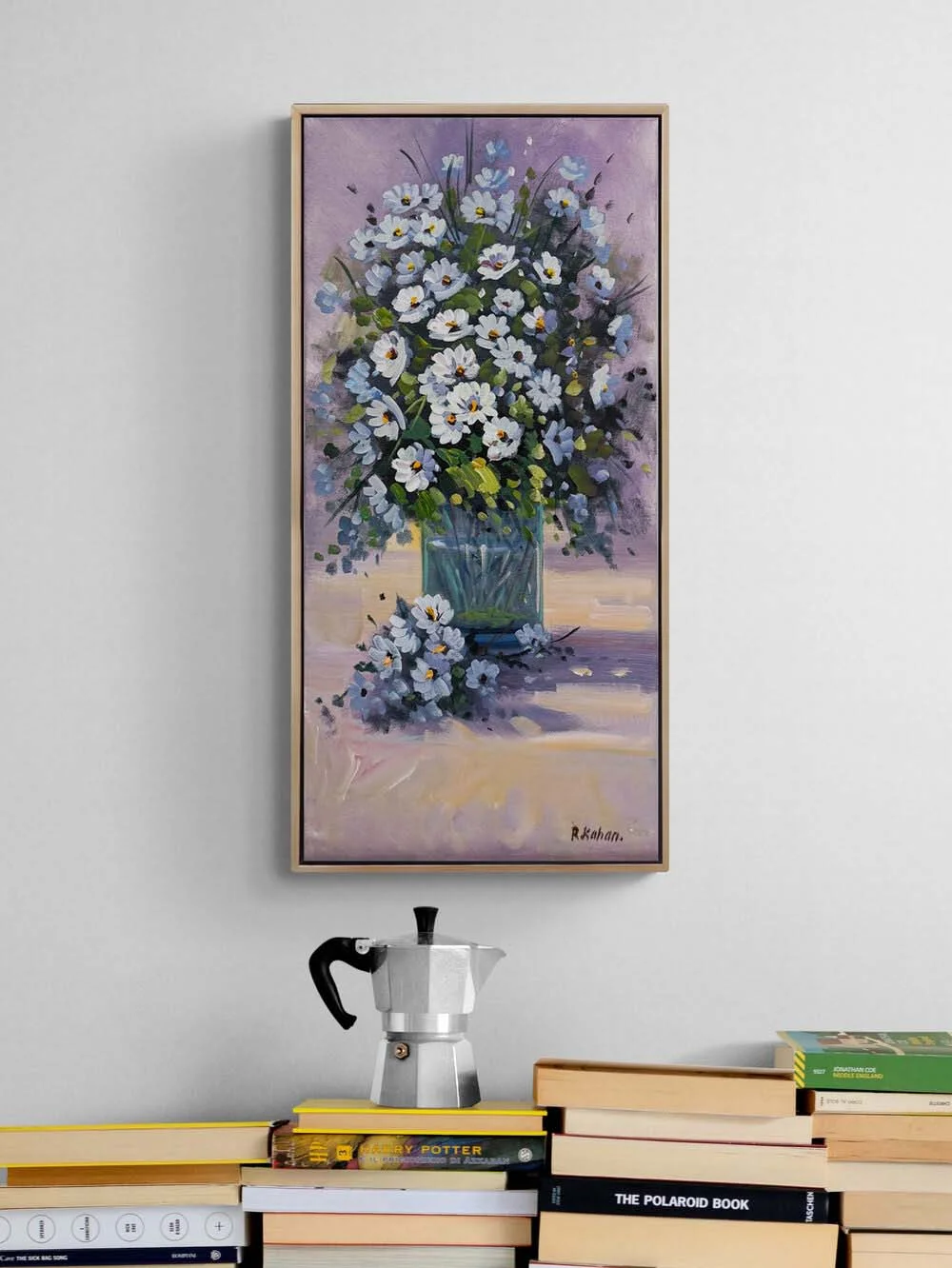 Papatya Zamanı Yağlı Boya Tablosu